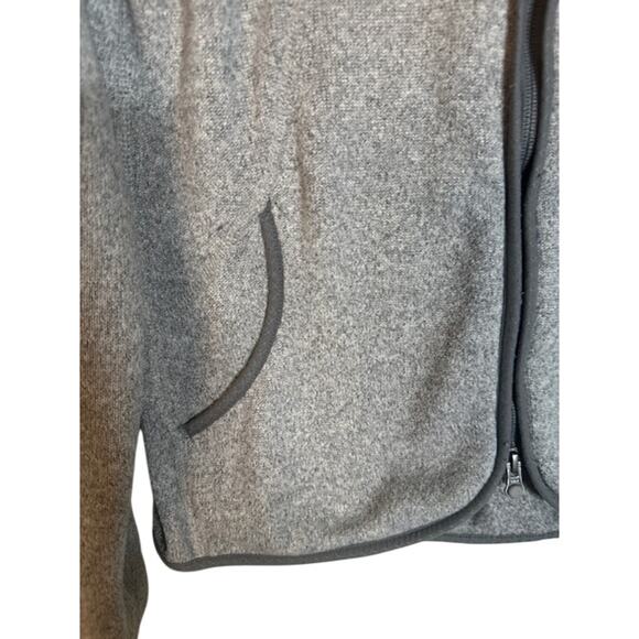 The North Face Women’s Gray Fleece Full Zip Jacket Long Sleeve Casual Medium - Picture 3 of 8